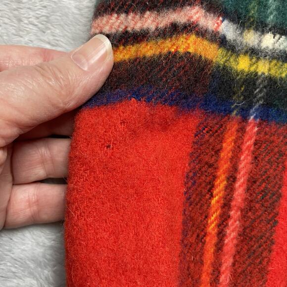 Vintage Kayso Tartan Plaid Baby Bunting Blanket Royal Stewart Wool Great Britain - Picture 8 of 10